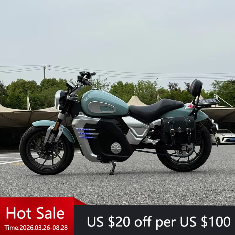 72V 5000W Electric Motorcycle - Motocicletta elettrica Retro Prince Central Racing